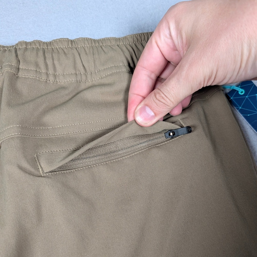 Myles Tour Jogger Mens Large 34x29 Dark Khaki Performance Pants Golf Hiking NEW - Picture 9 of 10